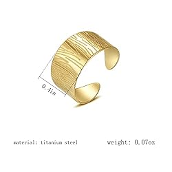 14K Gold Plated Adjustable Ring Handmade Gold Rings