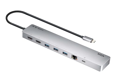 ATEN UH3240 USB-C Dock 4K Dual Display mit Power Passthrough
