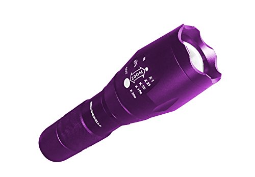 Bell + Howell Taclight As Seen On TV by Bell+Howell High-Powered Tactical Flashlight with 5 Modes & Zoom Function - Purple Color