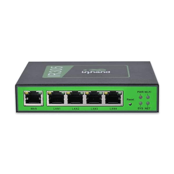 InHand Networks IR305 Industrial Iot LTE 4G VPN Router, 5 Ethernet Port, Dual sim, Wan failover, Serial Port, Remote Connection, Link Backup, Mu-mimo, VLAN. (LTE CAT4)