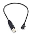 Duttek 1 Feet Right Angled 90 Degree Micro USB to Standard USB B Type Printer Scanner HD Cable Hard Disk Cable(25cm)