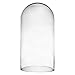 CYS EXCEL Glass Dome, Cloche Jewelry Holder, Rose Display Case, Cloche Bell Jar Terrarium, 18.5