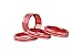 YOCTM for 2018-2023 Wrangler JL Interior Trim Kit Parts Accessories Headlight AC Switch Knob Button Decoration Cover Ring Red (Pack of 4)