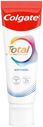 Pasta de Dentes Branqueadora Total Active Prevention 75ml | Combate as causas profundas dos problemas de saúde oral | Proteção Antibacteriana 24 horas| Tecnologia patenteada.
