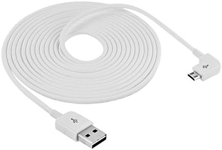 Universal Micro USB Data Cord,high Speed sync & Charger Cable Wire for Android Phone (15ft 5m) White