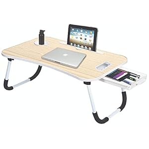 Callas Multipurpose Foldable Laptop Table | Mac Holder | Table Holder Study Table, Breakfast Table, Foldable and…