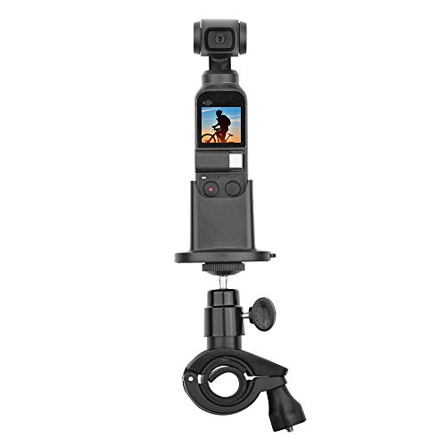 Bicycle Handlebar Mount Holder Compatible with DJI Osmo Pocket Camera Motorcycle Bike Accessories Bracket 360° Rotatable Ball Head with Gimbal Stabilizer Base Stand Adapter - Thumbnail 4