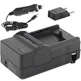 Nikon D80 Digital Camera Battery Charger (110/220v with Car & EU adapters) - Replacement Charger for Nikon EN-EL3, ENEL3a and ENEL3e Battery