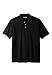 KingSize Solid Pique Polo Shirt, Black Tall-3Xl