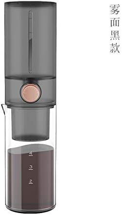 TIMEMORE Cold Brew Coffee Maker Cold Dripper Slow Drip Cold Coffee Brewer 3-4 cups /14oz,Stainless Steel Filter Loose Leaf Teapot Enjoy Low Acid Coffee (Transparent black)