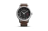 Garmin vívomove Premium - Stainless Steel with Leather Band