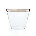 Rose Gold Party Supplies Plastic Cups and Napkins ~ 50 Luxury Clear Rimmed Plastic Cups and 50 Cocktail Napkins ~ 100 Piece Party Set