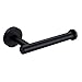 Nolimas Matte Black Toilet Paper Holder SUS304 Stainless Steel Half Open Round Wall Mount Rustfree Bathroom 5 inch TP Holder Kitchen Washroom Tissue Roll Dispenser