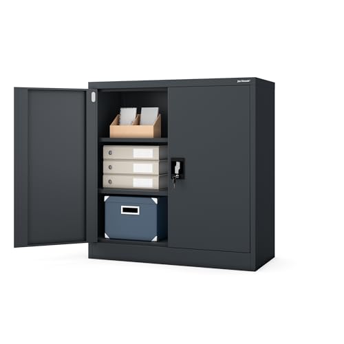 Jan Nowak Aktenschrank Büroschrank Metall, abschließbar, 93x90x40 cm