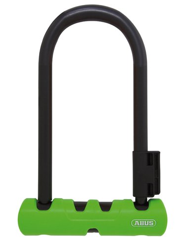 Abus 410 Ultra LS Mini U Lock, 7", Black/Lime