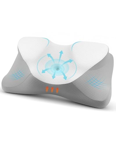 Feagar Cervical and Neck Pillow – Ergonomic Memory Foam Cervical Pillows for Sleeping, Cervical Support and Neck Comfort Pillow for Night Rest