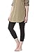 Fishers Finery Ecofabric Capri Legging; Casual Lounge Legging (Black, XL)