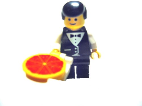 LEGO City Town: Minifigure Classic Waiter with Pizza - Loose