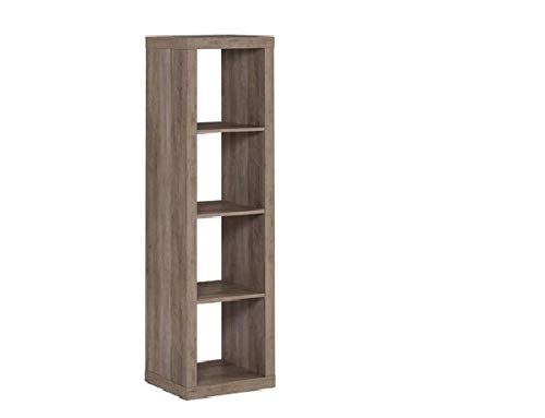 Better Homes and Garden 4-Cube Organizer | Horizontal or Vertical Display, 4-Cube, Rustic Gray + Free Cleaning Cloth - Thumbnail 2