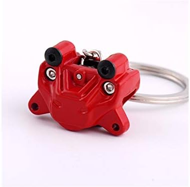 HFjingjing Bag Pendant, Car Modified Brake Pump Keychain Engine Brake Charm Pendants Keyrings for Car Key Purse Bag Key Ring(Red) Keyring Decoration