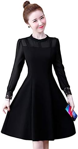 長袖 ａラインワンピース ひざ丈 シースルー フォーマル きれいめ 黒 L Ll 3l 4l 5l 6l 大きいサイズ 3l ワンピース チュニック 通販 Amazon