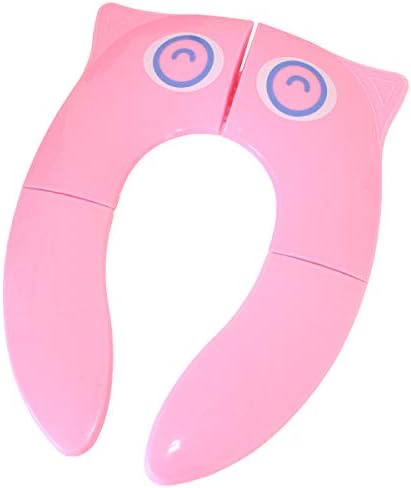 Booding Foldable Potty Toilet Training Seat Portable Travel Toddler Toilet Seat portable Baby Toilet Training Seat PinkD