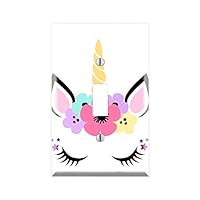 UNICORN Light Switch Cover Wall Plate, UNICORN Graphics Wallplate, Outlet Cover, Single Toggle, Single Rocker, Outlet Cover, Gift for Unicorn Lover, Unicorn Kids Room, Unicorn Wall Plate Cover TF101