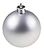 Clever Creations Shatterproof Christmas Tree Ornaments Large 60mm Colored Variety Pack Christmas Decor | 24 Piece Set Perfect for Christmas Decorations Parent (Silver)
