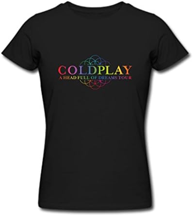 Coldplay A Head Full of Dreams Tour Logo Adult's Hot T Shirt Black L