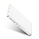Karakao 12500mAh Power Bank Portable Charger External Battery For All Phones (White)
