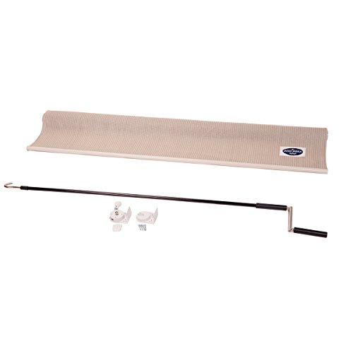Cool Area 6ft x 6ft Outdoor Cordless Roller Sun Shade for Proch Patio in color Sesame