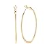 60mm Big Round Endless Hoop Earrings For Women (yellow gold)