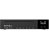SMSL PL150 CD Player High Power CS43198 D/A chip, Standard/MQA-CD/HDCD CDs, with RCA/3.5mm &amp; 4.4mm Headphone/Optical/Coaxial Output, for Vehicle/Laptop/TV/PC, CD Player Amp with Remote Control (Black)
