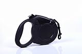 ErgoClick - Black Retractable Dog Leash, 26-Feet Long, Large Heavy Duty, Ergonomic Soft-Grip and Durable - For All Sizes and Breeds