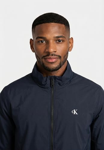 Herren Übergangsjacke Padded Harrington mit Stehkragen, Blau (Dark Sapphire), L
