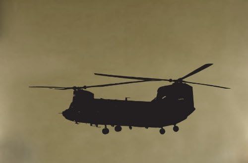 Vinyl Wall Decal Sticker Chinook Helicopter