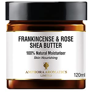 Amphora Aromatics Whipped Frankincense and Rose Shea Butter 120ml ~ Rejuvenating and nourishing