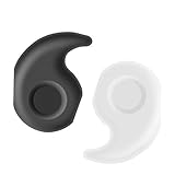 YR Anti-Slip Eyeglasses Temple Tips Sleeve Retainer, Stretchy Comfort Silicone Glasses Ear Grips Retainer For Eyewear Sunglass Reading Glasses, 10 Pairs, Black & Clear