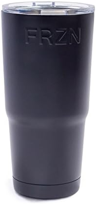 FRZN Double Walled Vacuum Insulated Tumbler, 22 oz, Black