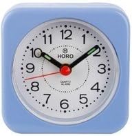 Horo Sky Blue Plastic Table Radium Alarm Clock 6.4x3x6.4cm