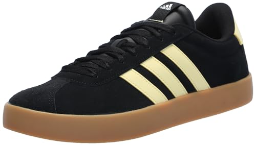 adidas Women’s Vl Court 3.0 Sneaker, Black/Crew Yellow/White, 5.5