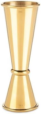 Double Bar Jigger, Large Japanese Style Gold Stainless Steel Cocktail Jigger (Sold by Case, Pack of 12)