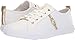 G by GUESS Women's Banx2 White/Gold/Gold 6.5 M US M