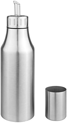 Oil Bottle Sunsbell Stainless Steel Oil Dispenser Leak-proof Vinegar Cruet (500ml)