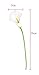Leegoal Calla Lily Bridal Wedding Bouquet Real Touch PU Flowers (White, Set of 10 Pcs)