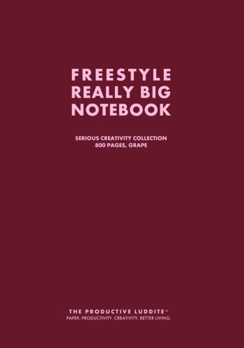 Freestyle Really Big Notebook, Serious Creativity Collection, 800 Pages, Grape