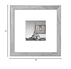 upsimples 8x8 Picture Frame, Display Pictures 4x4