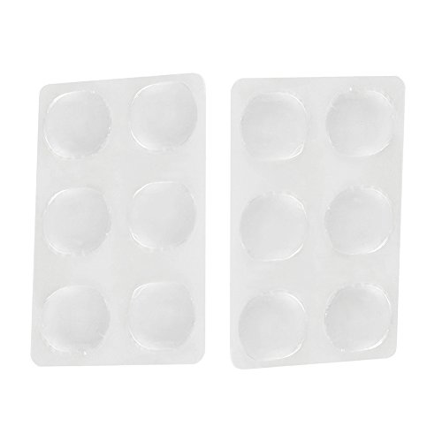 Mowind 12 PCS/Set of Drum Damper Gel Pads Snare Drum Muffler Mute Transparent