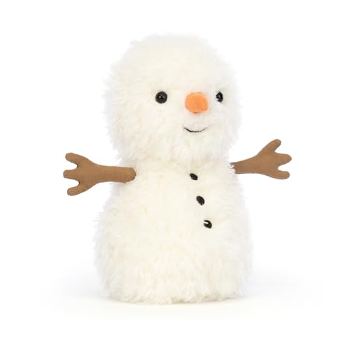 Jellycat Little Snowman Stuffed Toy, 7 inches - Snowman Plush - Classic Children's Toy Décor