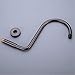 HANEBATH Brass S Style Shower Arm and Flange, Oil Rubbed Bronze Shower Head Extension Arm